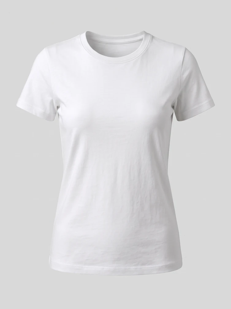 Tričko ťažké dámske Fruit of the Loom Lady-Fit Iconic 195 T, biela, pripravené na potlač