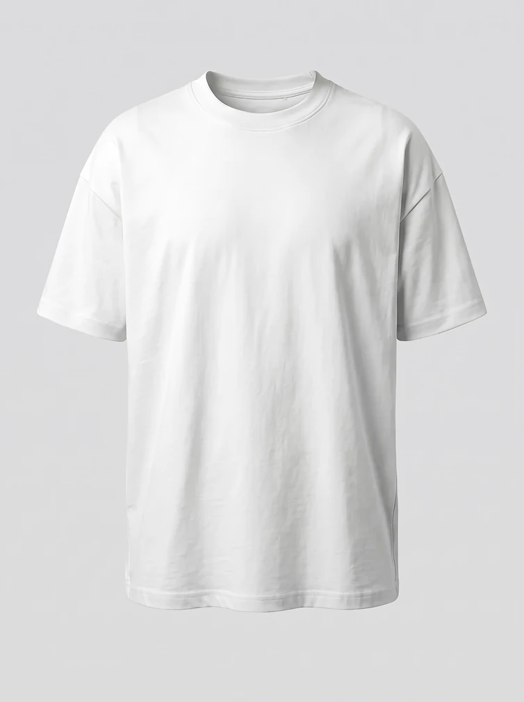 Tričko oversize s dlhším strihom (unisex) Kariban K 3008, biela, pripravené na potlač